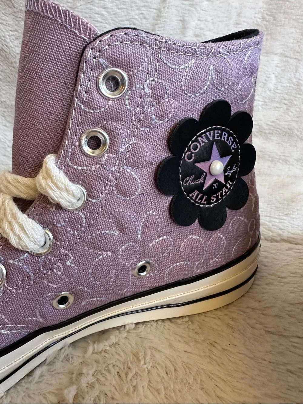 NWT Converse Chuck 70 Hi in Gradient Flowers, W8 - Picture 8 of 14